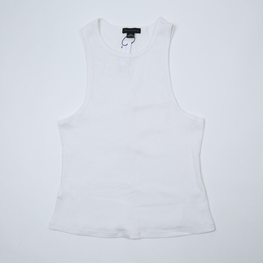 Sanctuary Ribbed Tank Top White Size XXL (Pre-owned/as pictured)